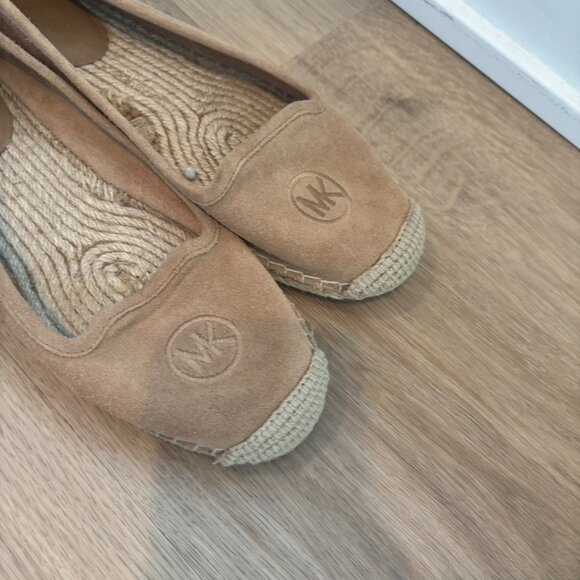 Michael Michael Kors Espadrilles Tan Leather Suede 8.5 - Picture 2 of 7